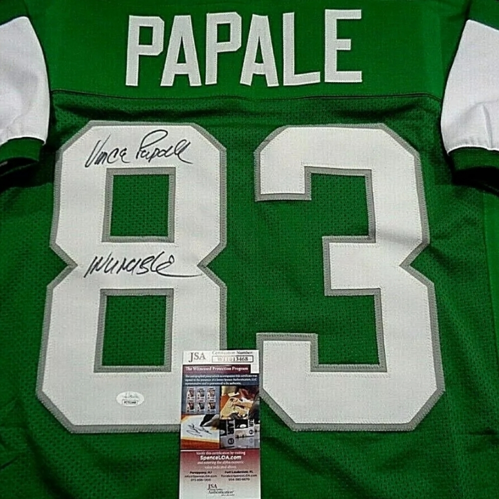 Vince Papale Philadelphia Eagles Autographed Custom Jersey W-Coa JSA